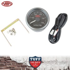 SAAS Volt Gauge Black Face Dial 52mm Multi Co...