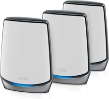 Netgear Orbi Whole Home Tri-Band Mesh WiFi 6 System RBK853 Router with 2