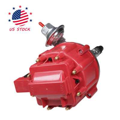 Red HEI Distributor With 65k Coil – Fits Jeep AMC 290-401 V8 Engines (1967-1990)