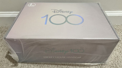 NEW LIONEL 2335190 DISNEY 100TH MICKEY & MINNIE MOUSE RED HANDCAR O GAUGE SEALED