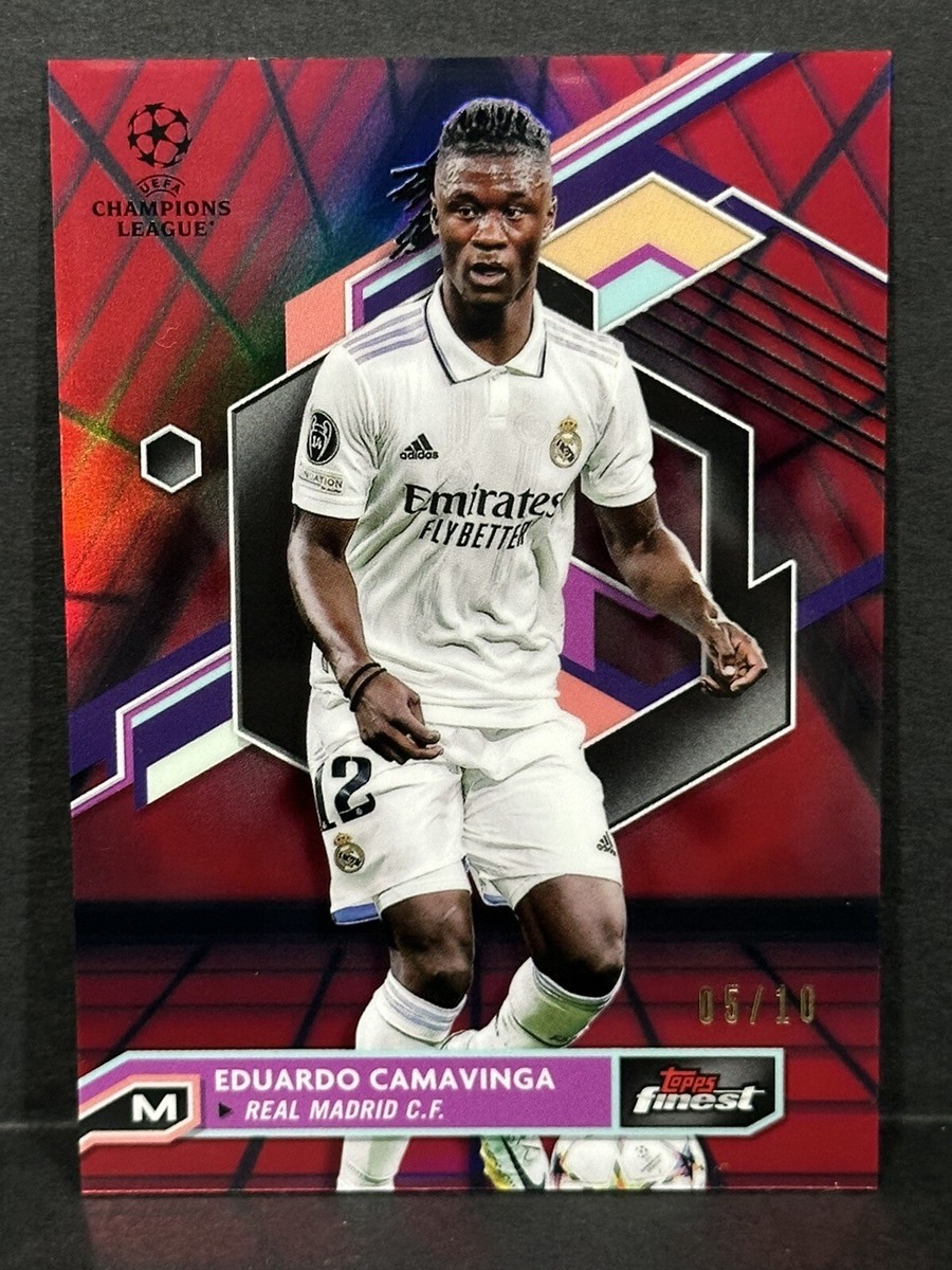 2022-23 Topps Finest UCL Real Madrid Eduardo Camavinga Red Black