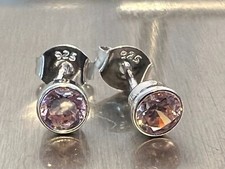 925 Silber Ohrringe Ohrstecker Zirkonia ca 4 ...