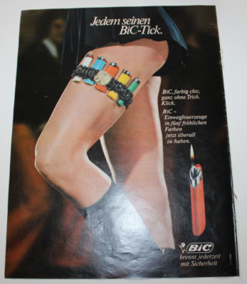 Werbung BIC Feuerzeuge Juni 1975 Jedem seinen BiC-Tick 7505 MRK #0.16