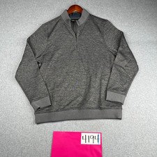 Under Armour Sweater Medium Gray 1/4 Zip Long leeve Pullover Golf Mens
