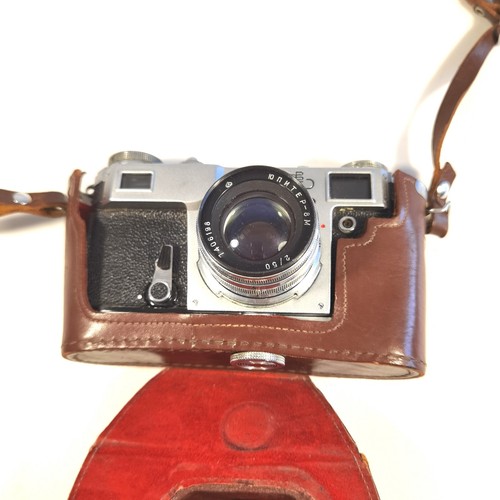 Genuine Soviet Union Analog Rangefinder Camera Kiev with Jupiter8  Lens  Vintage