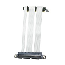 PCIe 5.0 X16 Riser Cable Dual Reverse and Straight GPU Extension Cable GEN5 f...