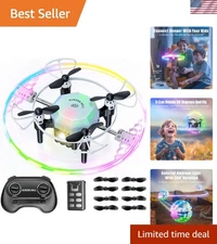 Drones for Kids, RC Drone Quadcopter with 360 Degree Flip, 90 Degree Surround...