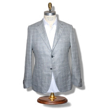 Ermenegildo Zegna Couture XXX US sz 40R Hemp Wool Blend Men's Blazer Jacket Gray