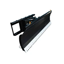 84" Extreme-Duty Pusher Snow Plow Dozer Blade Combo Attachment