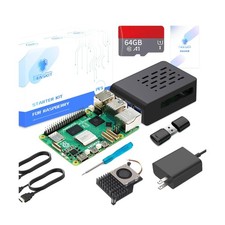 Starter Kit for Raspberry Pi 5 RAM 16GB-64GB Edition pre-Loaded with Pi OS