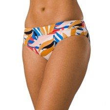PRANA Women's Summer Wave Bikini Bottom Medium Tropics Print Floral Banded NWT