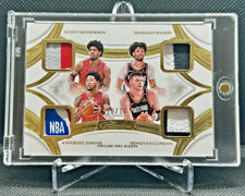 '24 Flawless QUAD Patch Simons Tag LOGOMAN GOLD 10/10 Donovan Clingan RC! Sharpe