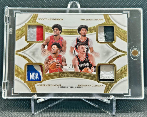 '24 Flawless Scoot Henderson A Simons Tag LOGOMAN Donovan Clingan RC GOLD 10/10!