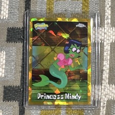 Topps Chrome SpongeBob 25th Princess Mindy Gold Parallel /50 Card #195 2023