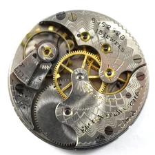 Vintage Elgin Grade 216 6s 15J Hunting Pocket Watch Movement lot.ra