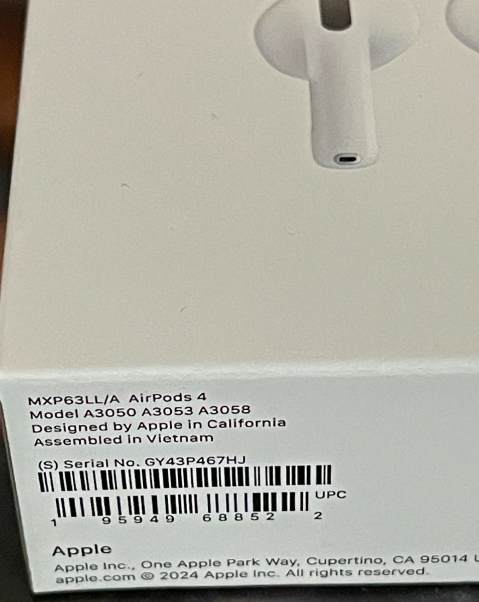 Genuine Apple AirPods 4 Wireless Earbuds Bluetooth Earphones
