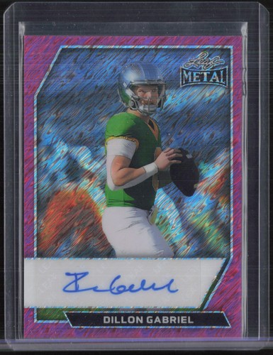 2026 Leaf Metal Pink Shimmer #BADG1 Dillon Gabriel 1/6 Auto Autograph