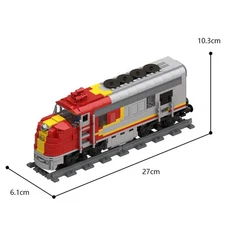 Compatible Heavy Duty Passenger Locomotive Train Building Toys 570
