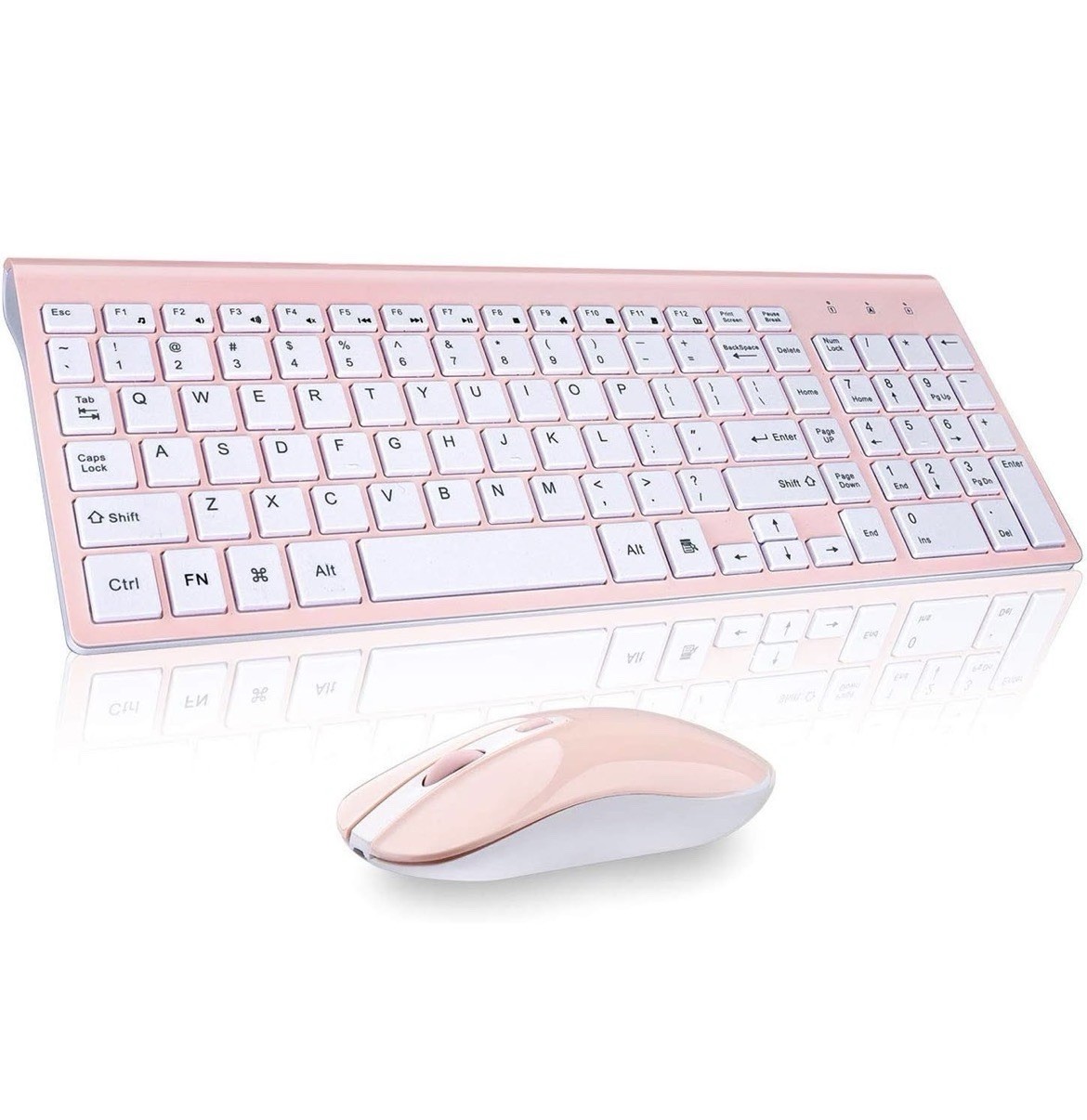 Wireless Keyboard Mouse Combo 2.4G Full Size Ultra-Thin Slee