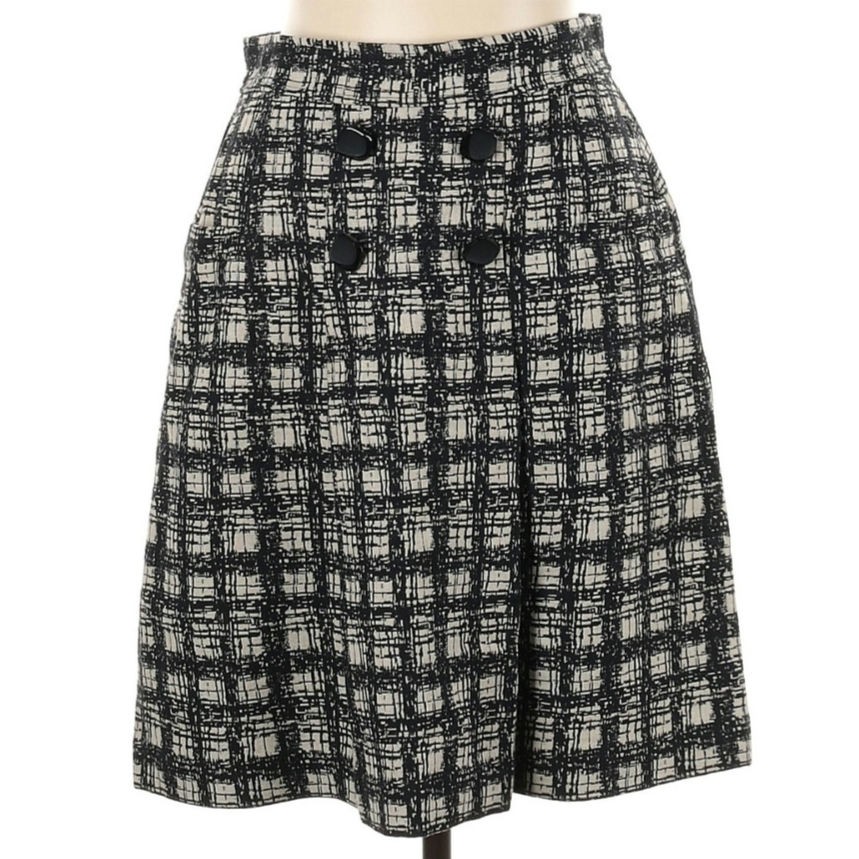 Tibi Wool Button Midi Skirt - image 4