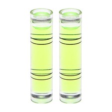 2pcs Cylindrical Bubble Level 9.5x40mm Mini Bullseye Spirit Levels, Green
