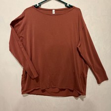 Lululemon Oversized Long Sleeve Pima Cotton Tee Shirt