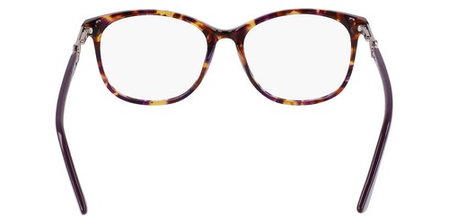 Anne Klein AK5102 Eyeglasses Women Plum Tortoise Square 53mm New 100% ...