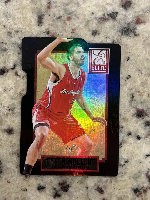 Byron Mullens 2013-14 Panini Elite Black Die Cut 1/1 One Of One Clippers
