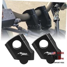 Motorcycle Handlebar Risers CNC Handle Bar Clamp Riser fits For Africa Black