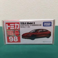 Tomica No. 98 Tesla Model 3  First Special Edition  