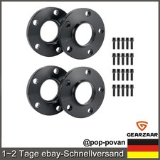 SPURPLATTEN SPURVERBREITERUNG FÜR AUDI Ø66.6mm VA 30mm HA 40mm 5X112MM SCHWARZ