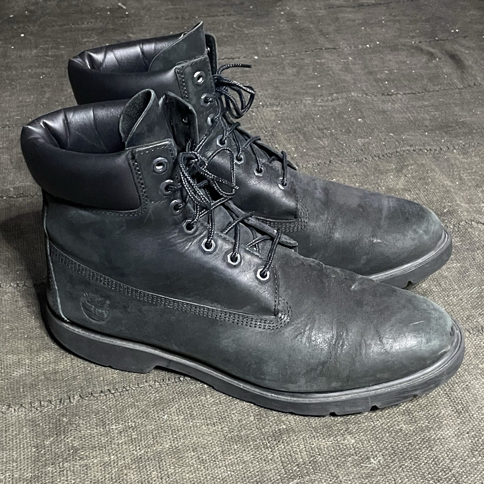 Timberland Premium Men Size 12 19039 Waterproof Boots Black Work