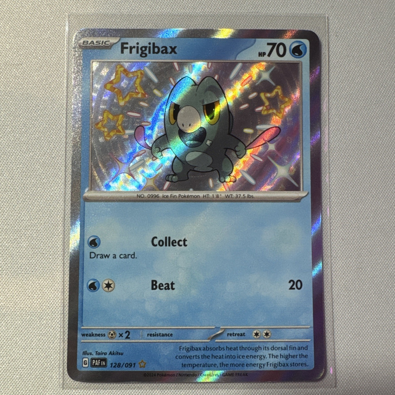 Frigibax 128/091 Pokémon Sv: Paldean Fates Holo