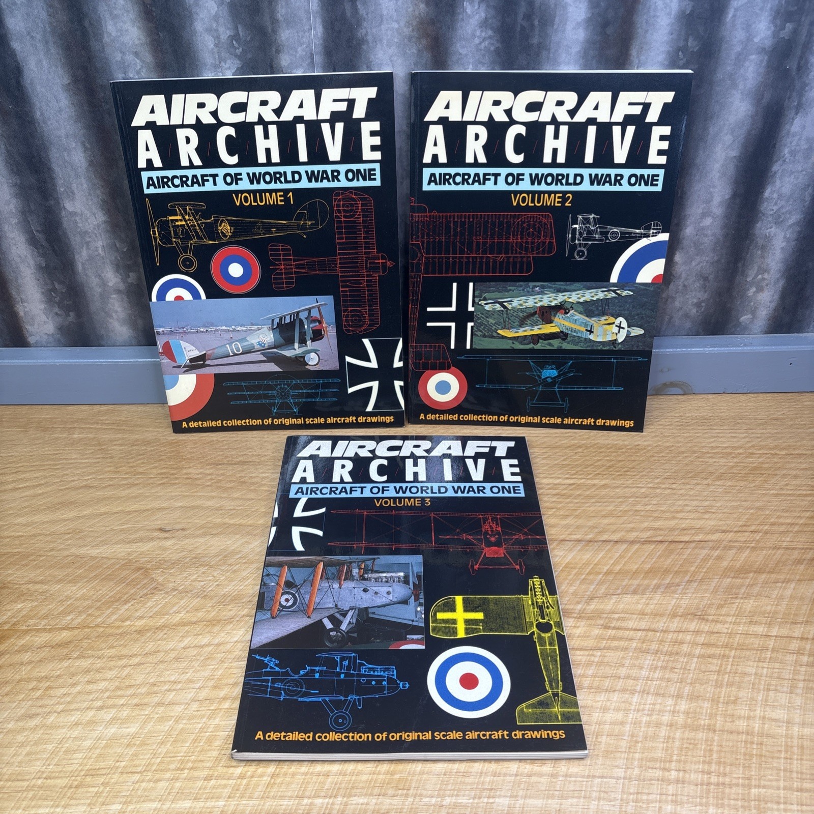 Aircraft Archive: Aircraft of World War 1 Vol 1-3 A Detailed Collection Drawings