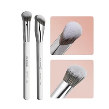 Concealer Makeup Brushes Set, Angled under Eye Brightening Brushes for Liquid, C
