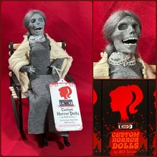 PSYCHO Mrs. Bates Corpse CUSTOM HORROR DOLL 12 Figure OOAK chair not included