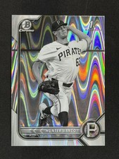 2022 Bowman Draft Chrome Black & White RayWave Refractor Hunter Barco