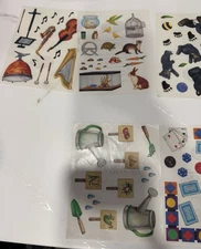 Creative Memories Lot of 21 Block Stickers - All Different - Shown In Pics