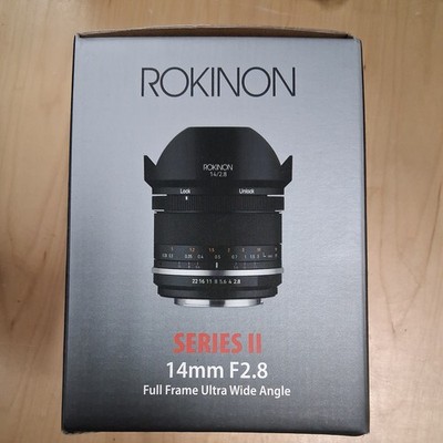 Rokinon 14mm f/2.8 Series II Lens Weather Sealed Ultra Wide-angle For Canon EF-M