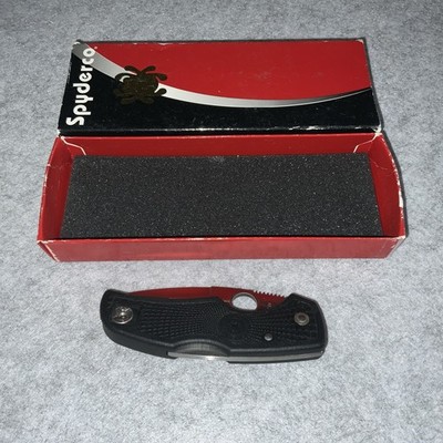 Spyderco Golden CO 1st Generation BRK Black Native Pocket Knife Mint In Box