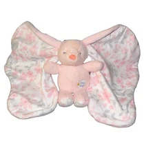 Kids Preferred Snug Hugs Bunny Rabbit Baby Lovey Pink Big Floral Ears Plush Toy