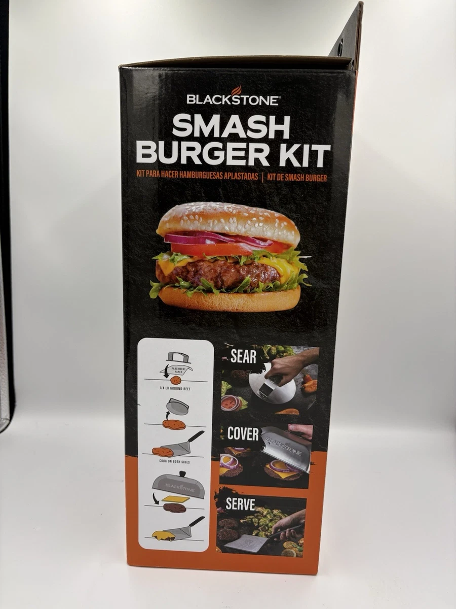 Blackstone Smash Burger Kit Prensa para Hamburguesas Basting Dome Espátula Juego de 3 Piezas