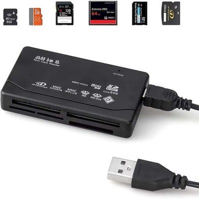 USB C 8-in-1 Card Reader Multi-functional Card Reader Support SD/TF/CF/MS Card