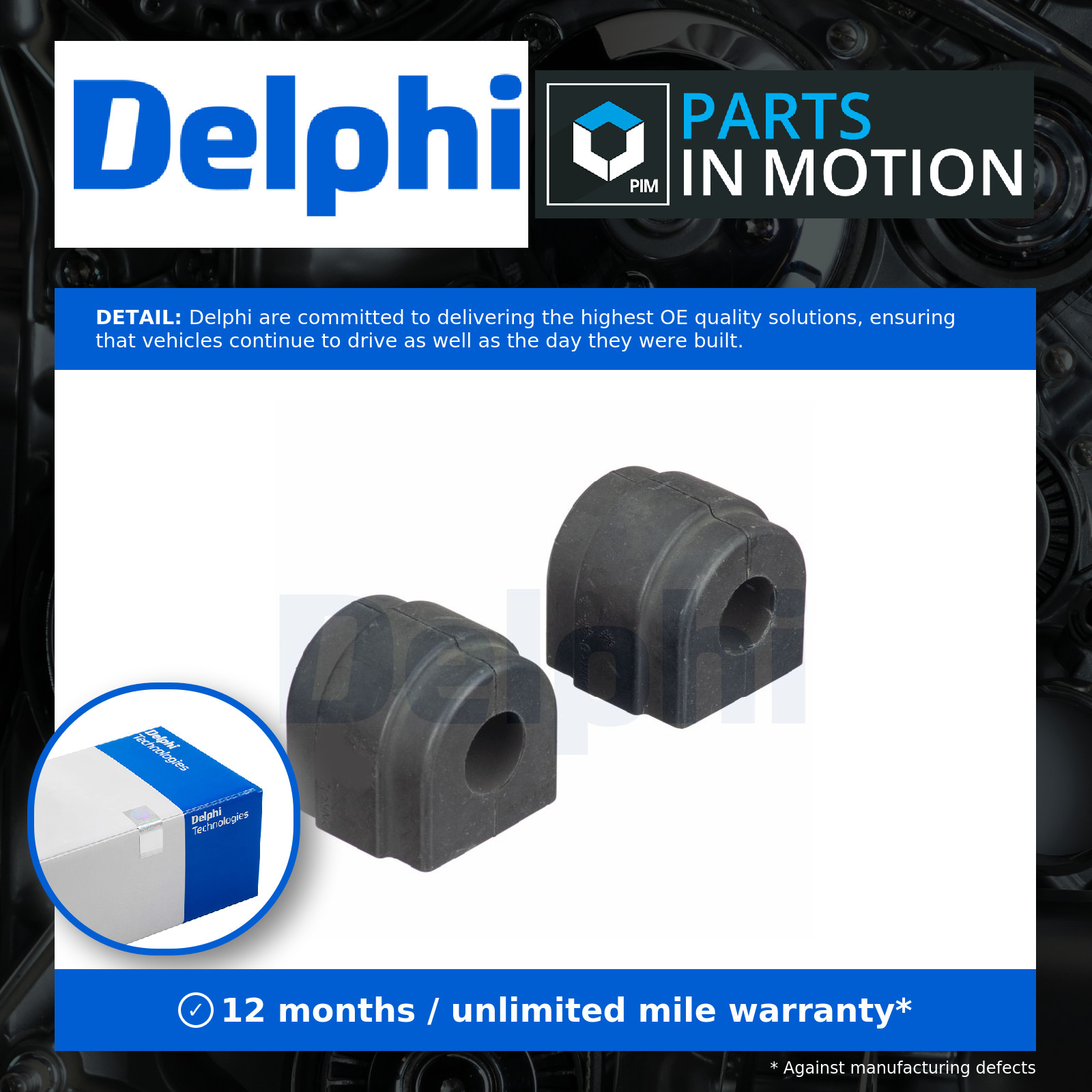BUSHING STABILISER BAR TD1775W FOR BMW 3/E46/Convertible/Compact Z4/E86/E85 - Image 22