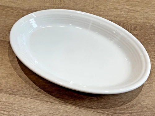 Fiestaware Homer Laughlin White 458100 Oval Serving Platter 13 5/8" X 10" - NEW