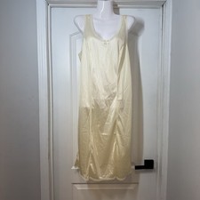 Velrose Full Slip Size 34 Ivory Lace Nylon Lingerie Under Dress Layer Modest NEW