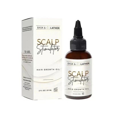 Bask Lather Scalp Stimulator Hair Growth Oil   Mint Rosemary   2 fl oz (59 ml)
