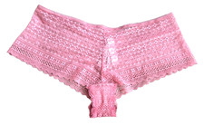 Victoria's Secret Lace Cheeky Shortie Mauve Panties Size L NWT