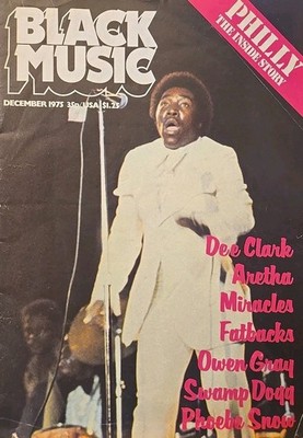 Black Music Magazine December 1975 Dee Clark Aretha Miracles Fatbacks Owen Gray
