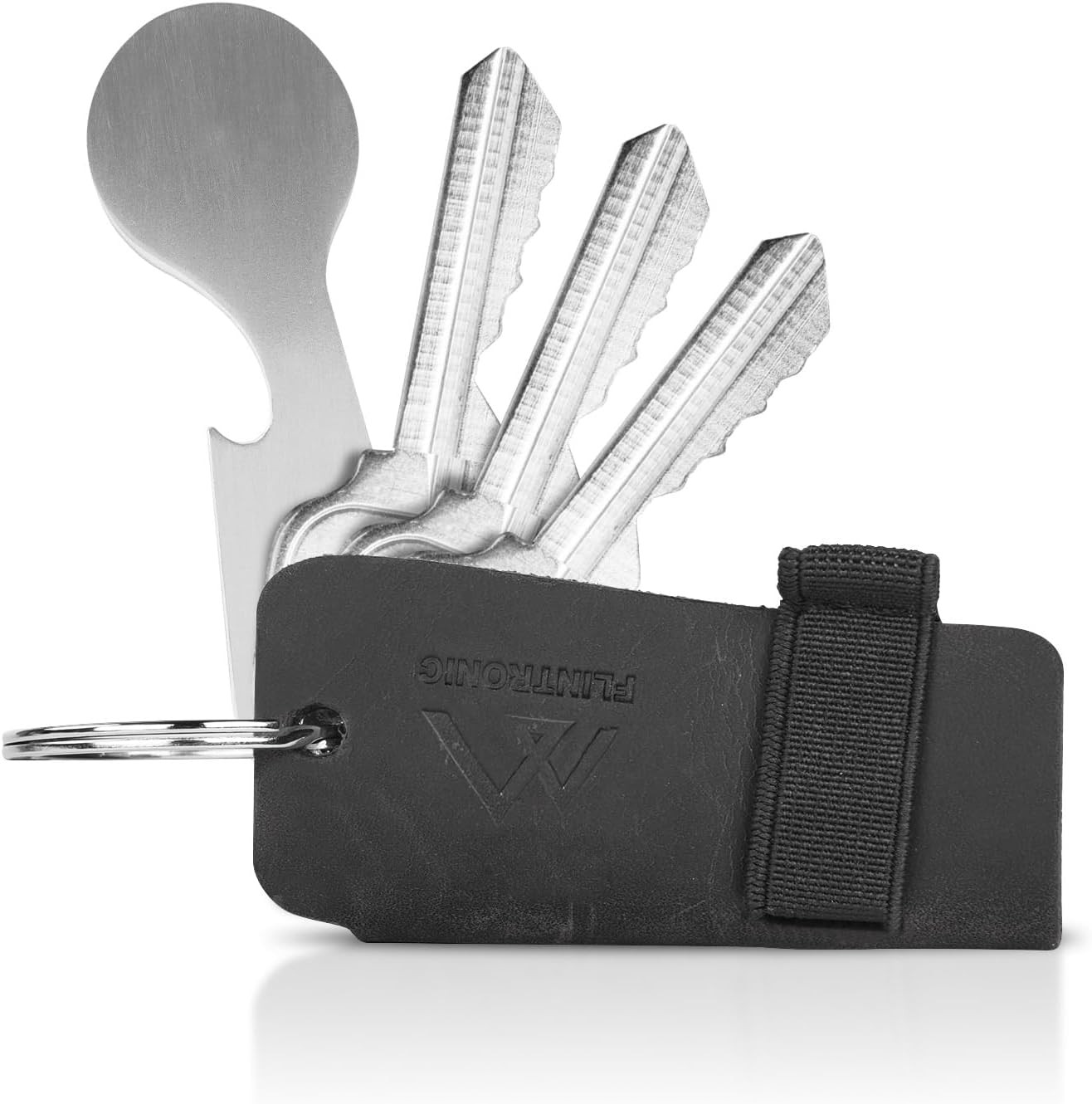 Key Organizer | Portable Leathe Keychain | Pocket Smart Key Holder with Bottle O